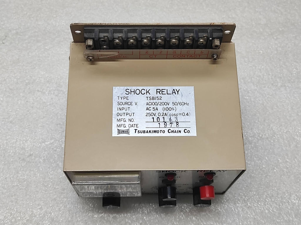 TSUBAKI TSB152 SHOCK RELAY 100-200V AC