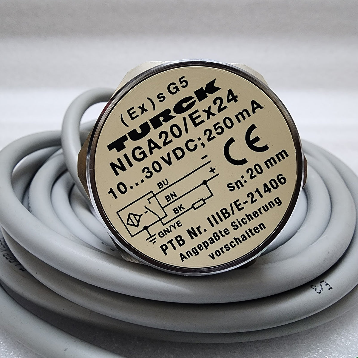 TURCK NIGA20/EX24 INDUCTIVE SENSOR 10-30VDC