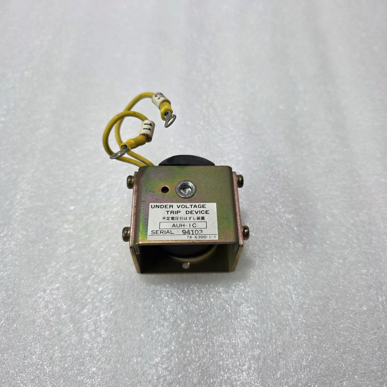 UNDER VOLTAGE TRIP DEVICE AUH-IC TA-6300-1-1 | INDUSTRIAL PROTECTION RELAY