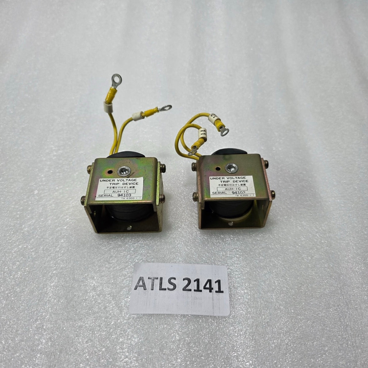 UNDER VOLTAGE TRIP DEVICE AUH-IC TA-6300-1-1 | INDUSTRIAL PROTECTION RELAY
