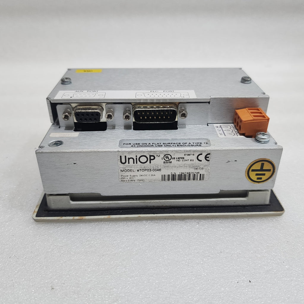 UNIOP ETOP03-0046 OPERATOR INTERFACE HMI 3.8" 24VDC