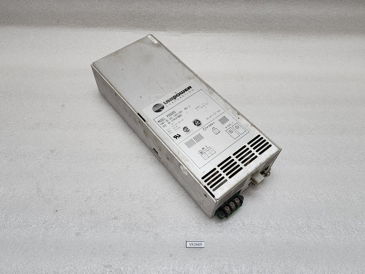 UNIPOWER CORPORATION PD5000 POWER SUPPLY 001-1900-050 REV E 24VDC 11A