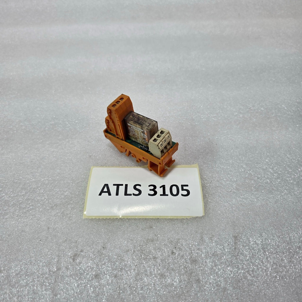 WEIDMULLER SCHRACK RP 421024 RS RELAY MODULE 24V 8A 250V 4-POLE PRE-OWNED