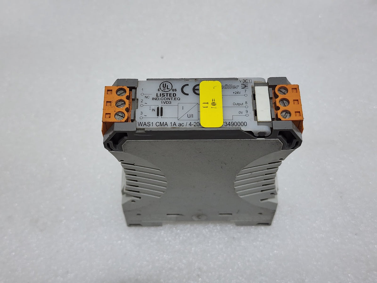 WEIDMULLER WAS1 CMA 1A CURRENT MONITORING RELAY 1073490000