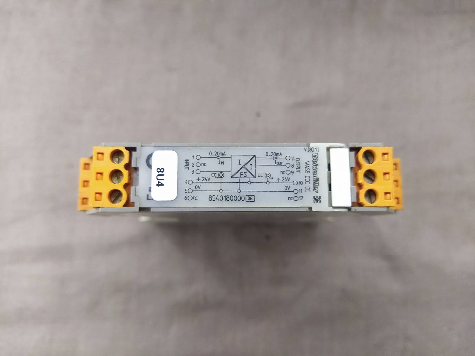 WEIDMULLER WAS5 CCC DC INTERFACE RELAY 8540180000-06