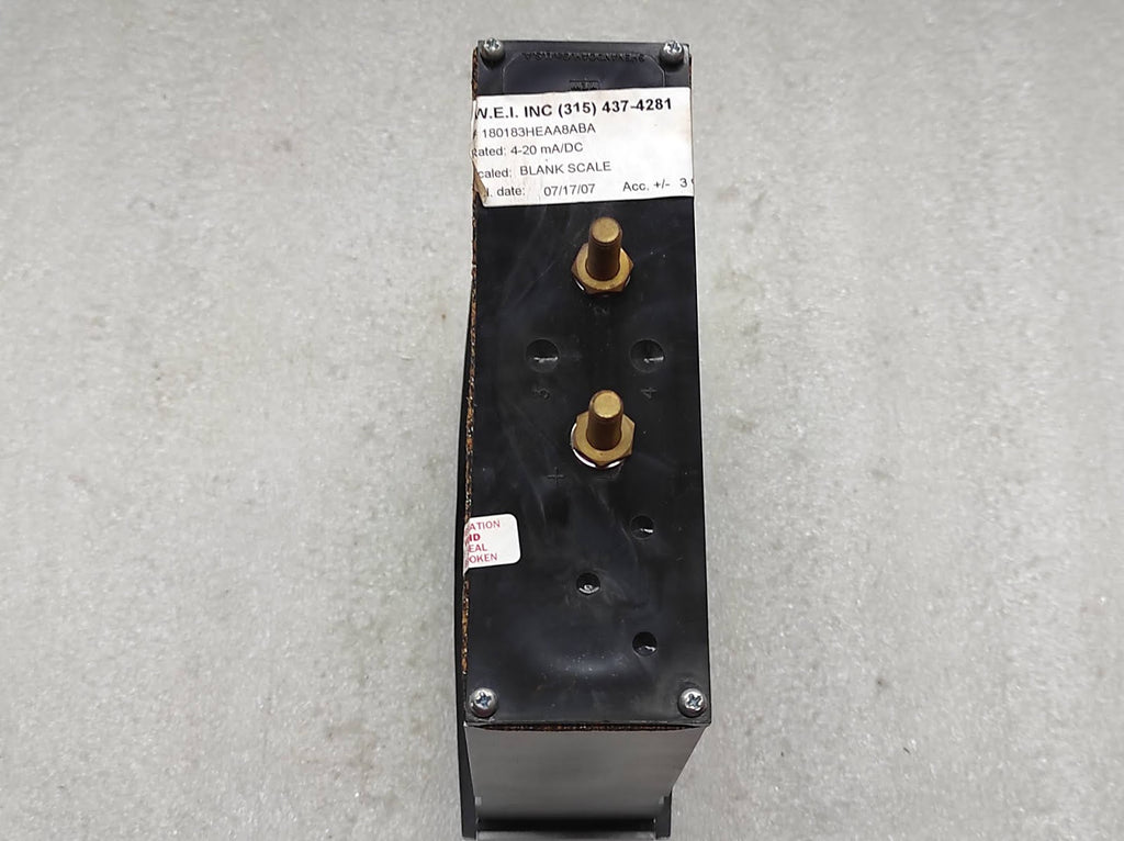 WESCHLER 180183HEAA8ABA SWITCHBOARD EDGEWISE METER