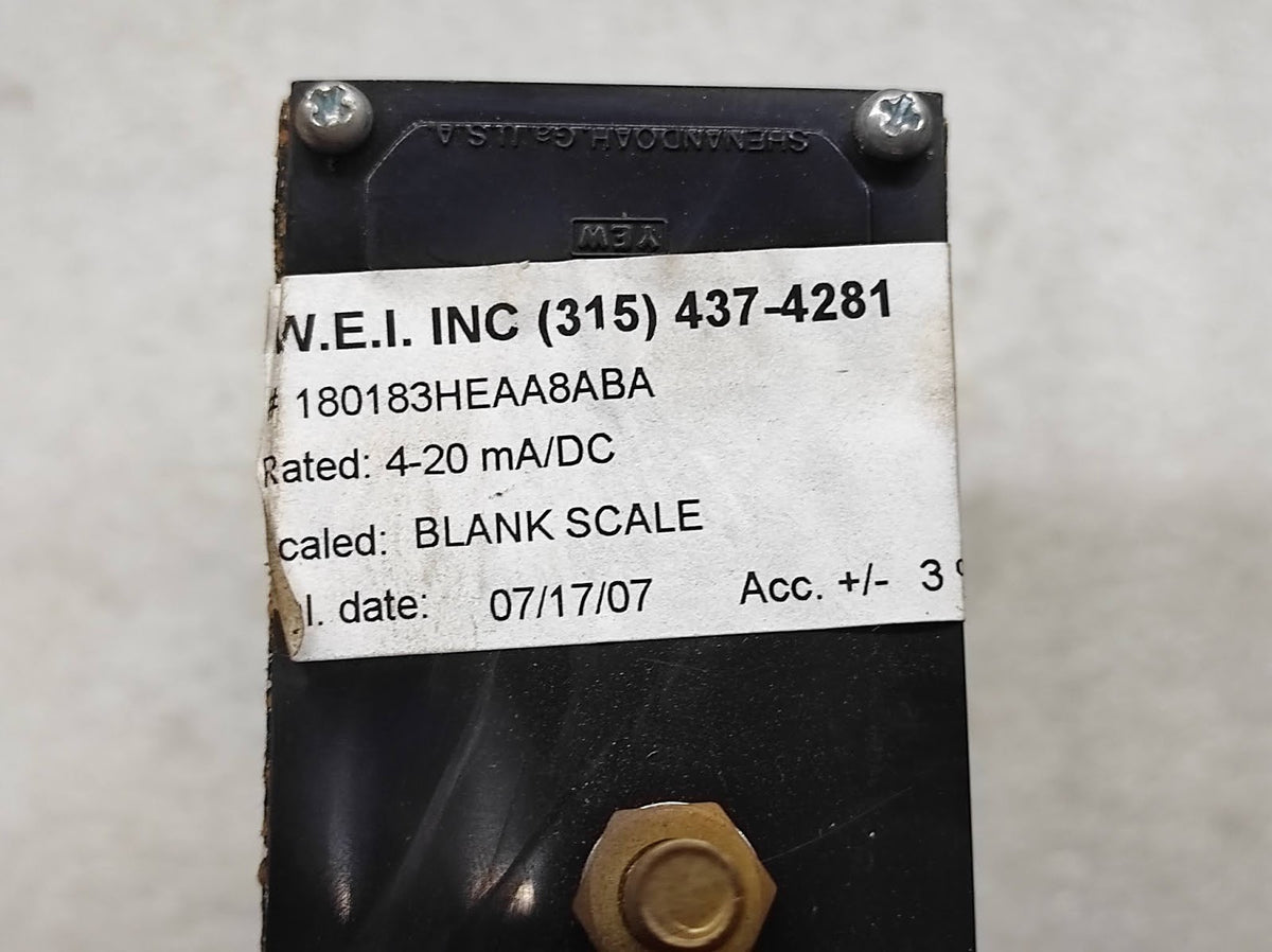 WESCHLER 180183HEAA8ABA SWITCHBOARD EDGEWISE METER