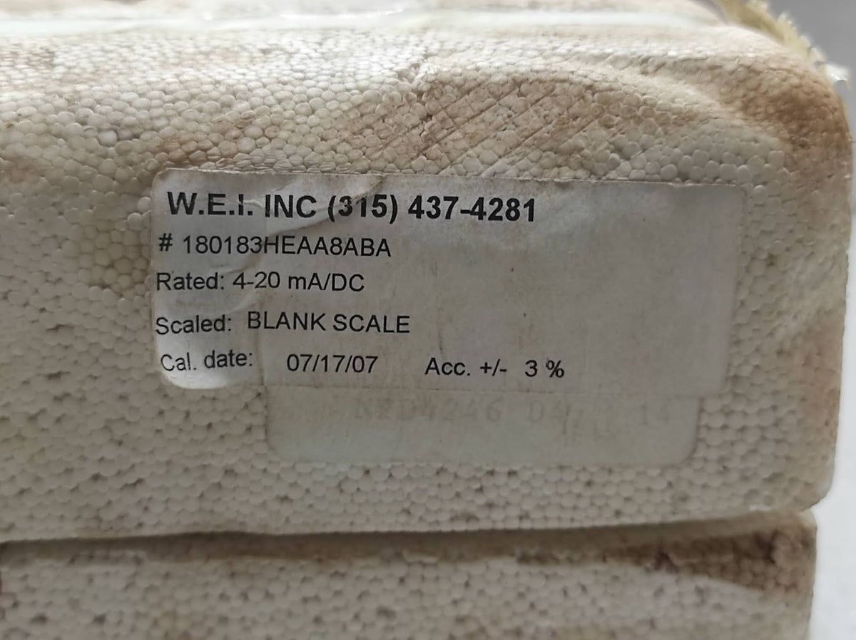 WESCHLER 180183HEAA8ABA SWITCHBOARD EDGEWISE METER