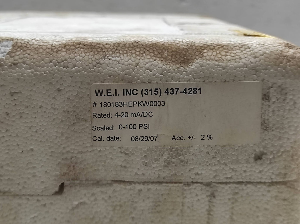 WESCHLER 180183HEPKW0003 0-100 PSI 4-20 mA/DC