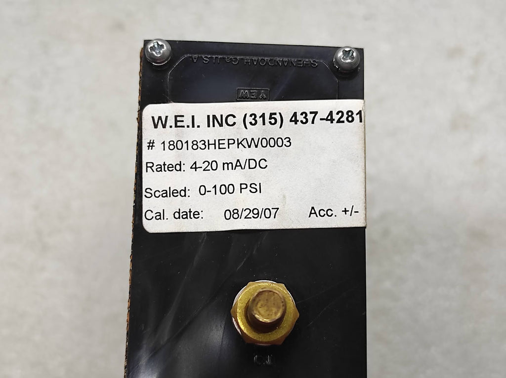 WESCHLER 180183HEPKW0003 0-100 PSI 4-20 mA/DC