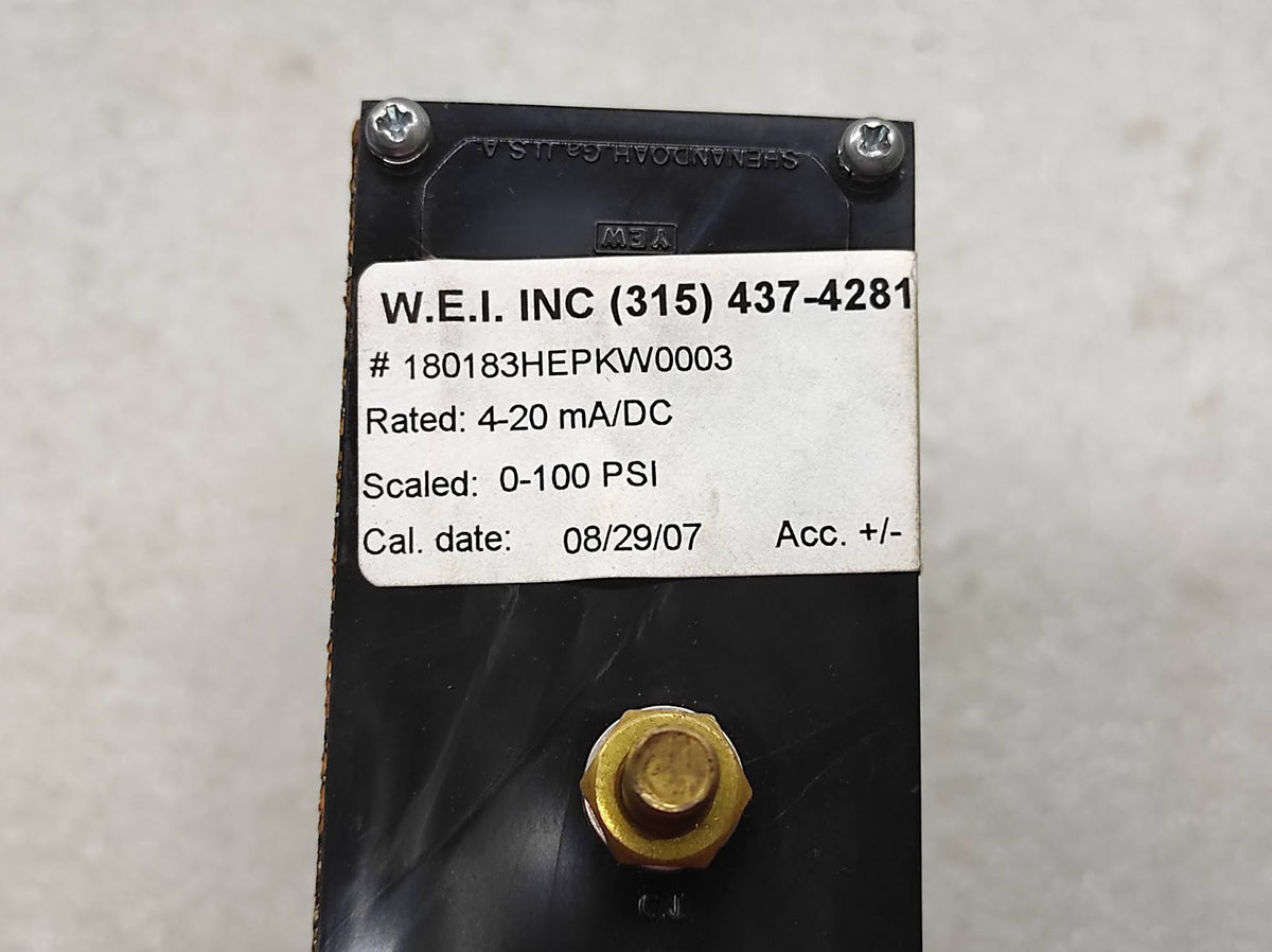 WESCHLER 180183HEPKW0003 0-100 PSI 4-20 mA/DC