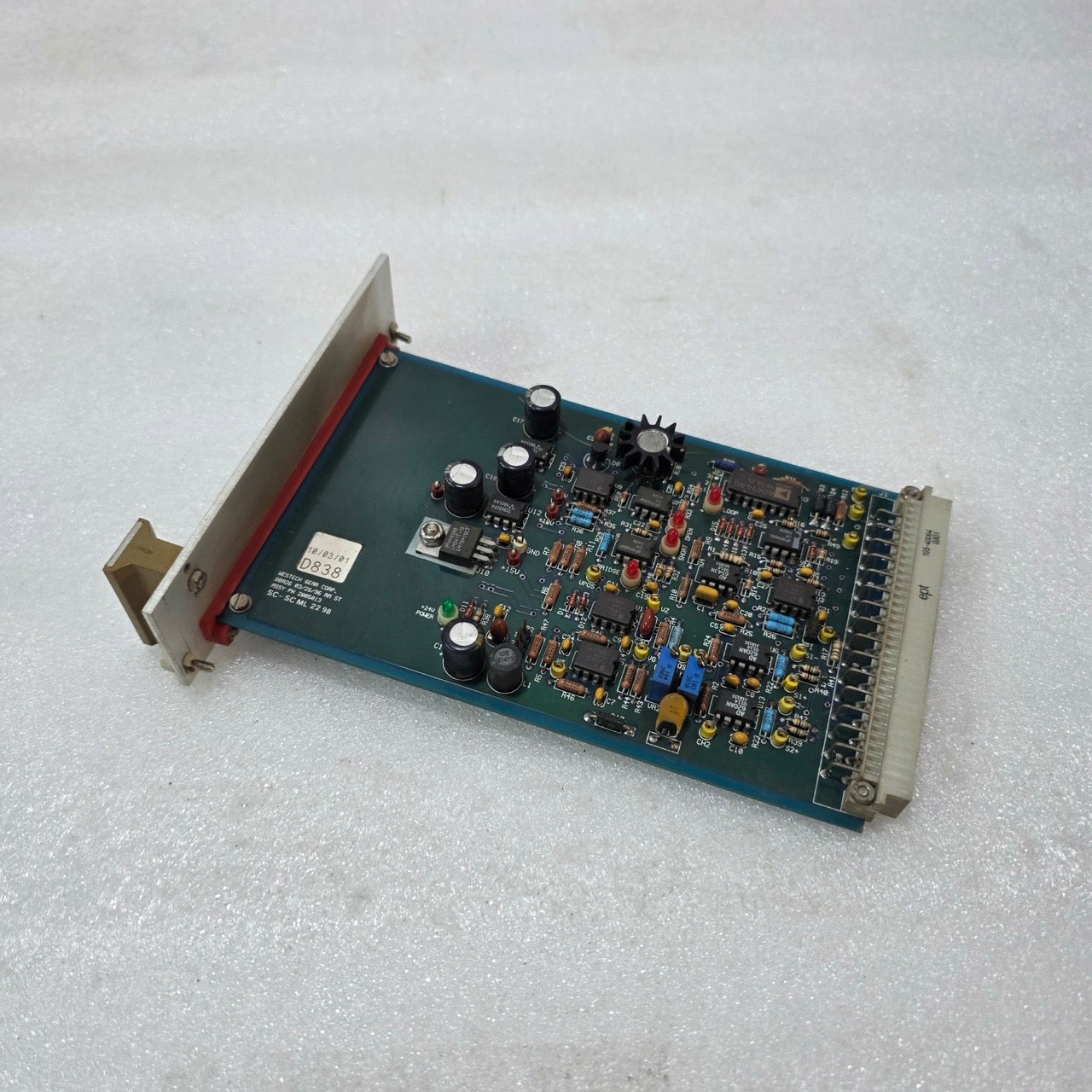 WESTECH DBA26 INDUSTRIAL CONTROL PCB MODULE ASSY PN 2005013 RACK CARD SC-SCML229