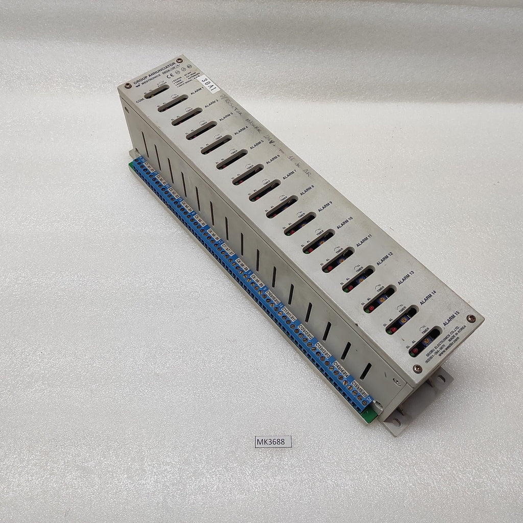 WESTRONICS SBGA-15P2WM GROUP ANNUNCIATOR 24VDC