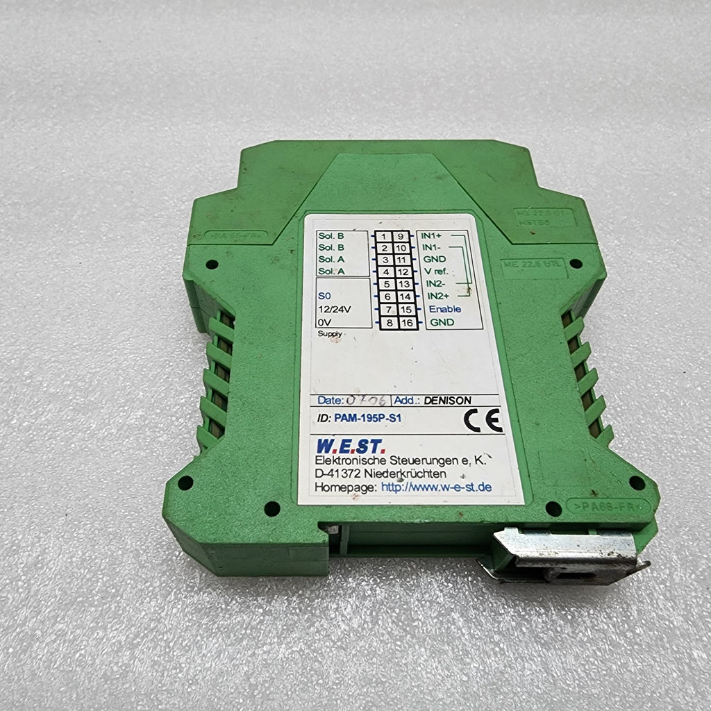 WEST PAM-195P-S1 POWER AMPLIFIER FOR DIRECTIONAL VALVE