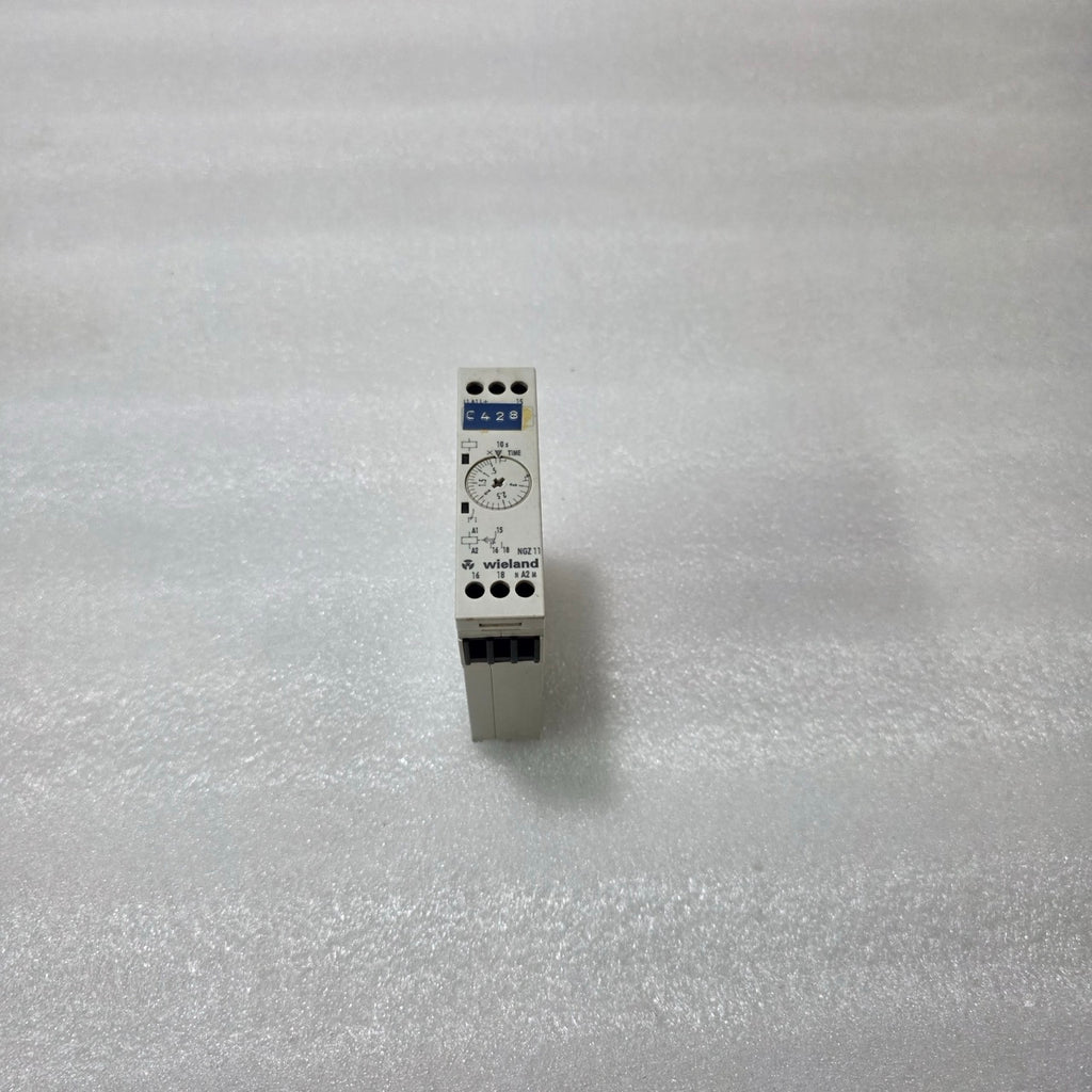 WIELAND NGZ 11 TIMER RELAY R2.064.0110.0 | 24–240V AC/DC ON DELAY 1.5–30S