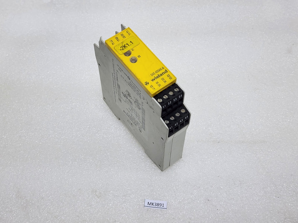 WIELAND SNE 4004K-A SAFETY RELAY R1.188.0593.0 24VAC-DC