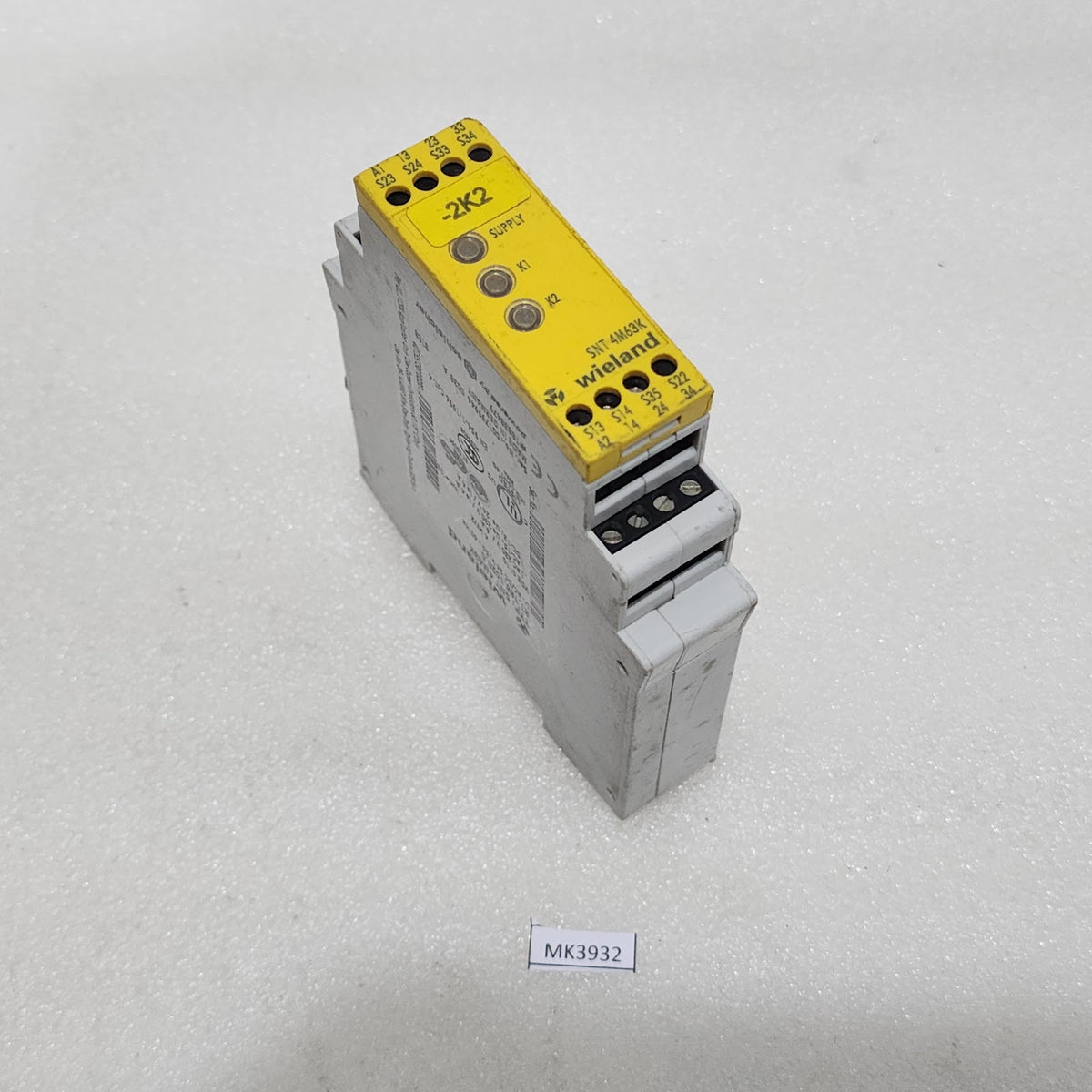 WIELAND SNT 4M63K SAFETY RELAY R1.188.1020.0 24VAC-DC