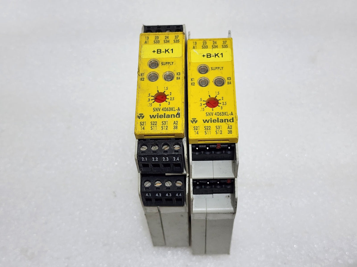 WIELAND SNV-4063KL-A SAFETY RELAY R1.188.0620.0 24VDC