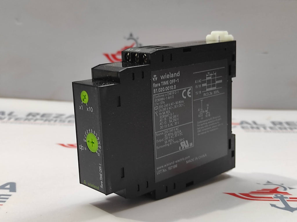 WIELAND FLARE TIME OFF-1 81.020.0010.0 OFF DELAY TIMER