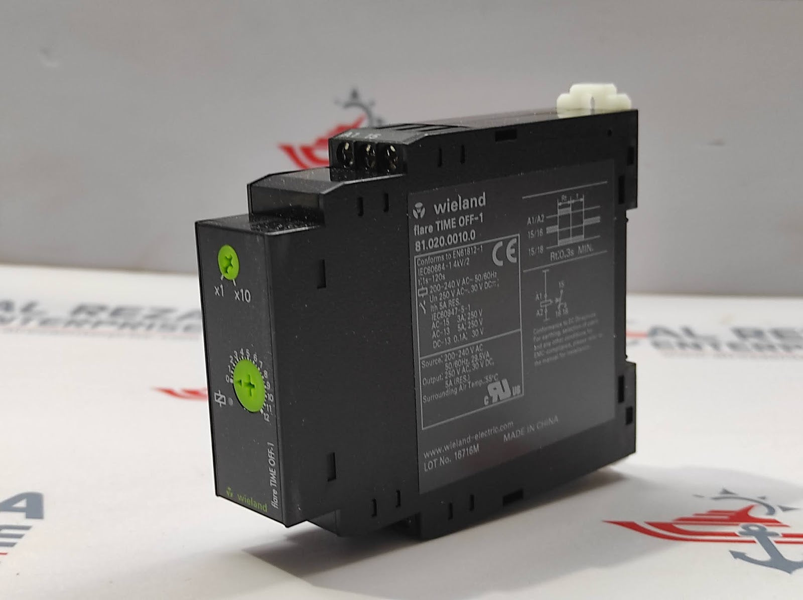 WIELAND FLARE TIME OFF-1 81.020.0010.0 OFF DELAY TIMER