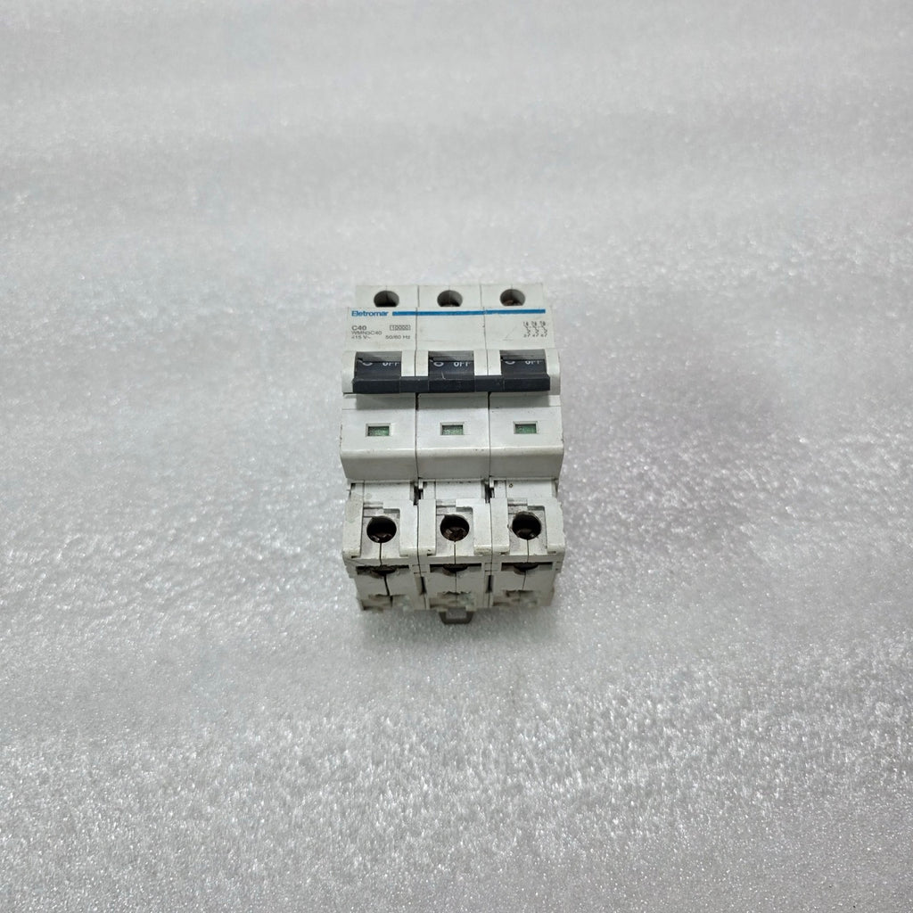 ELETROMAR WMN3C40 3P 40A CURVE C 415V 10KA MCB MINIATURE CIRCUIT BREAKER