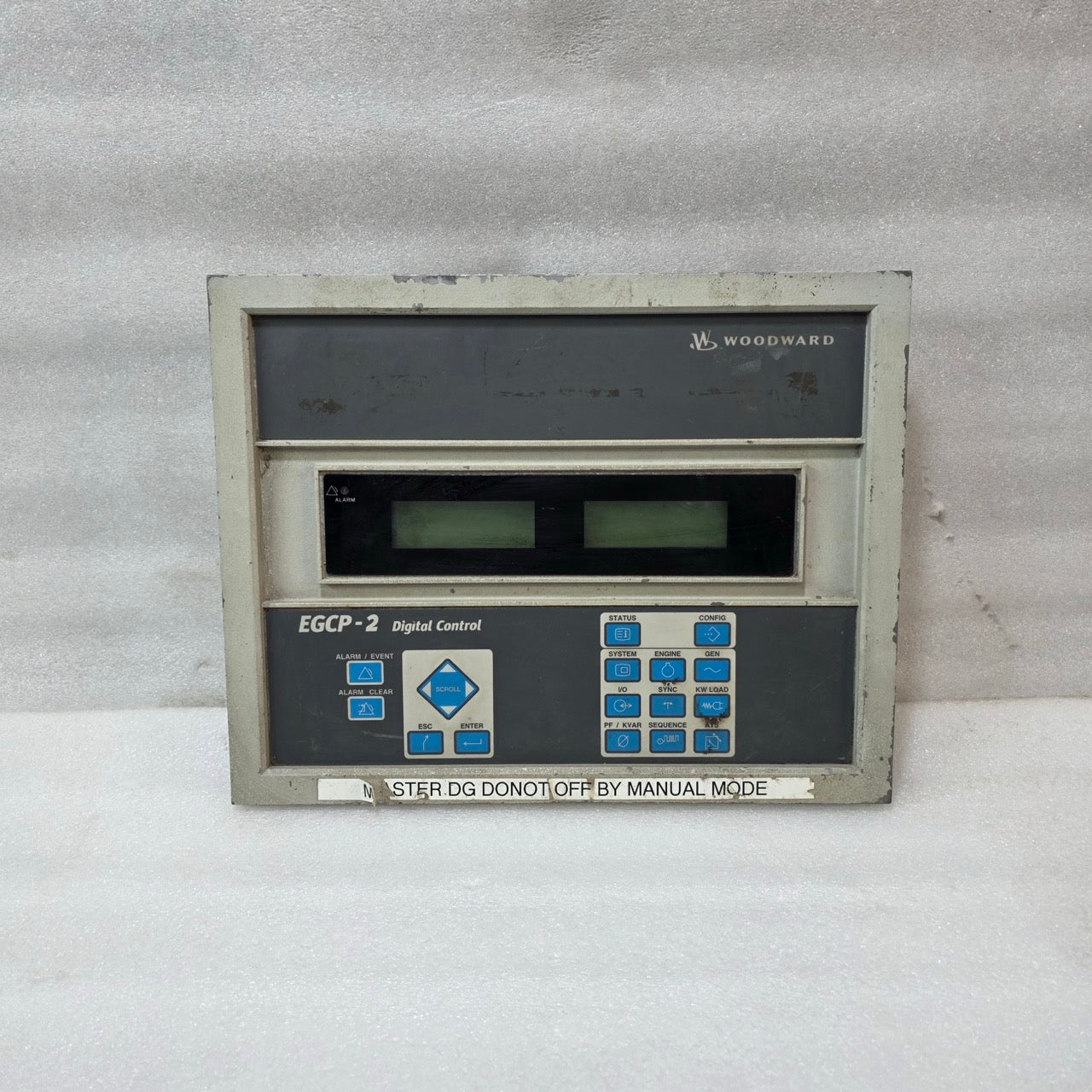 WOODWARD EGCP-2 DIGITAL GENERATOR CONTROL PANEL REV G 8406-120