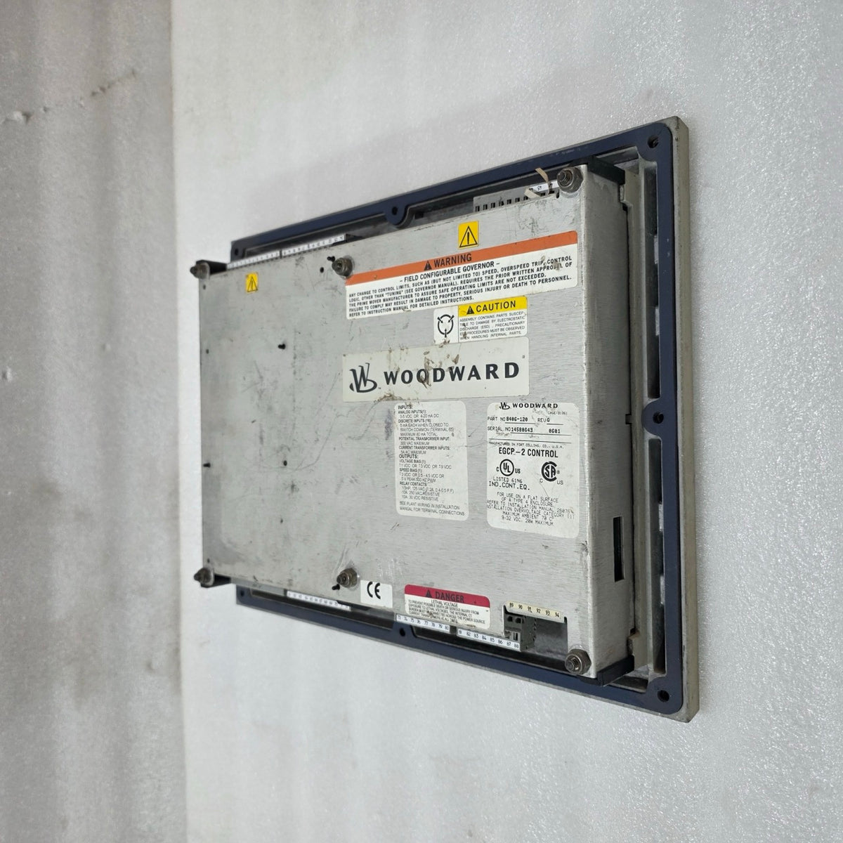 WOODWARD EGCP-2 DIGITAL GENERATOR CONTROL PANEL REV G 8406-120
