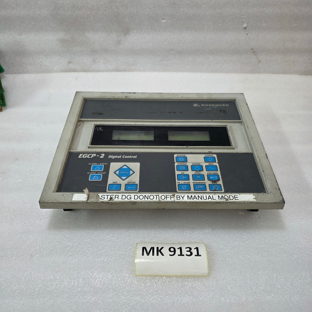 WOODWARD EGCP-2 DIGITAL GENERATOR CONTROL PANEL REV G 8406-120