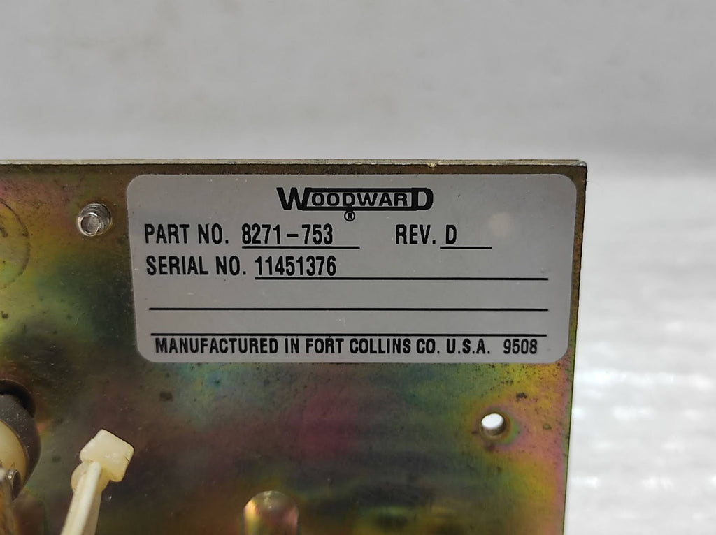 Woodward 8271-753 Potentio Meter Relay Revision D