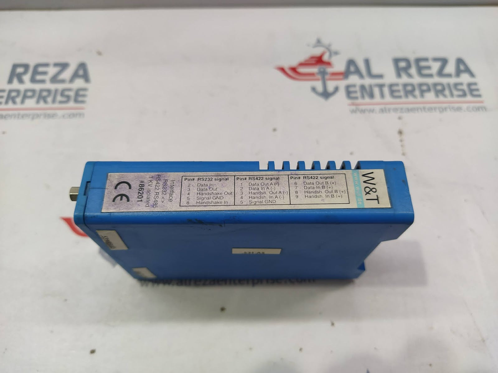 W&T 86201 RS232 TO RS422,RS485 1KV ISOLATED INTERFACE 02EA7F JG 86201 RS 232