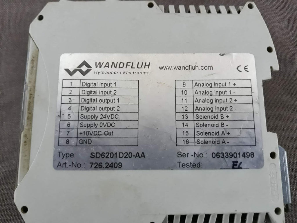 Wandfluh SD6 Digital Amplifier Module SD6201D20-AA 726.2409