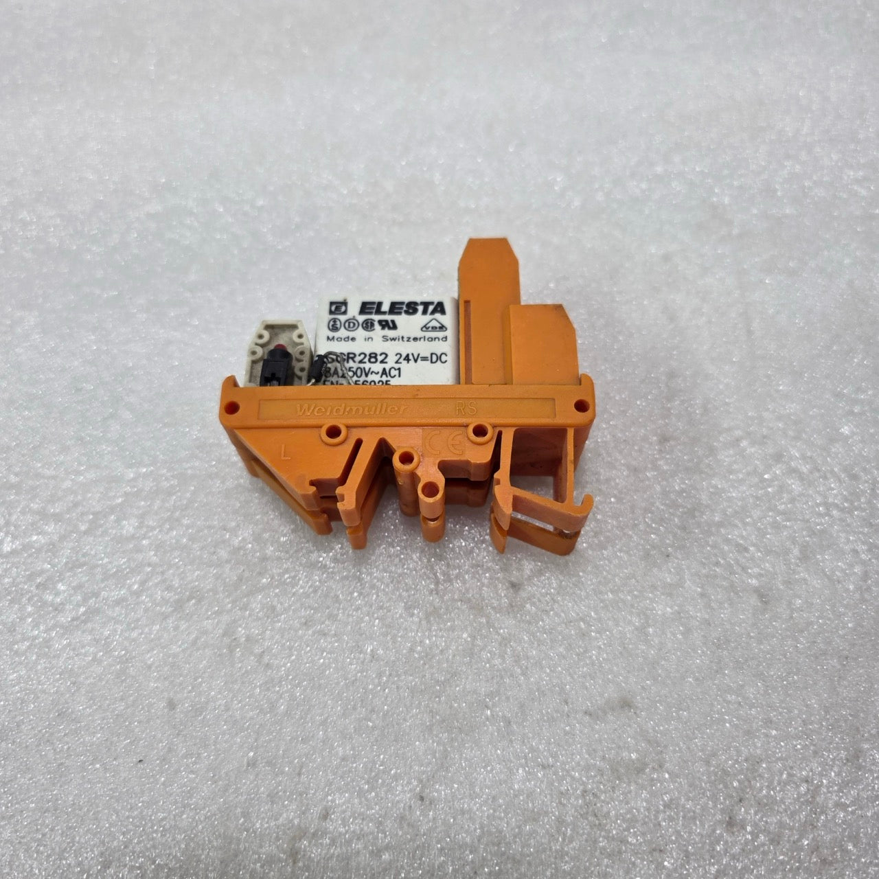 WEIDMULLER RS 32 ELESTA SGR282 RELAY MODULE 24VDC 8A 250VAC DIN RAIL PRE-OWNED
