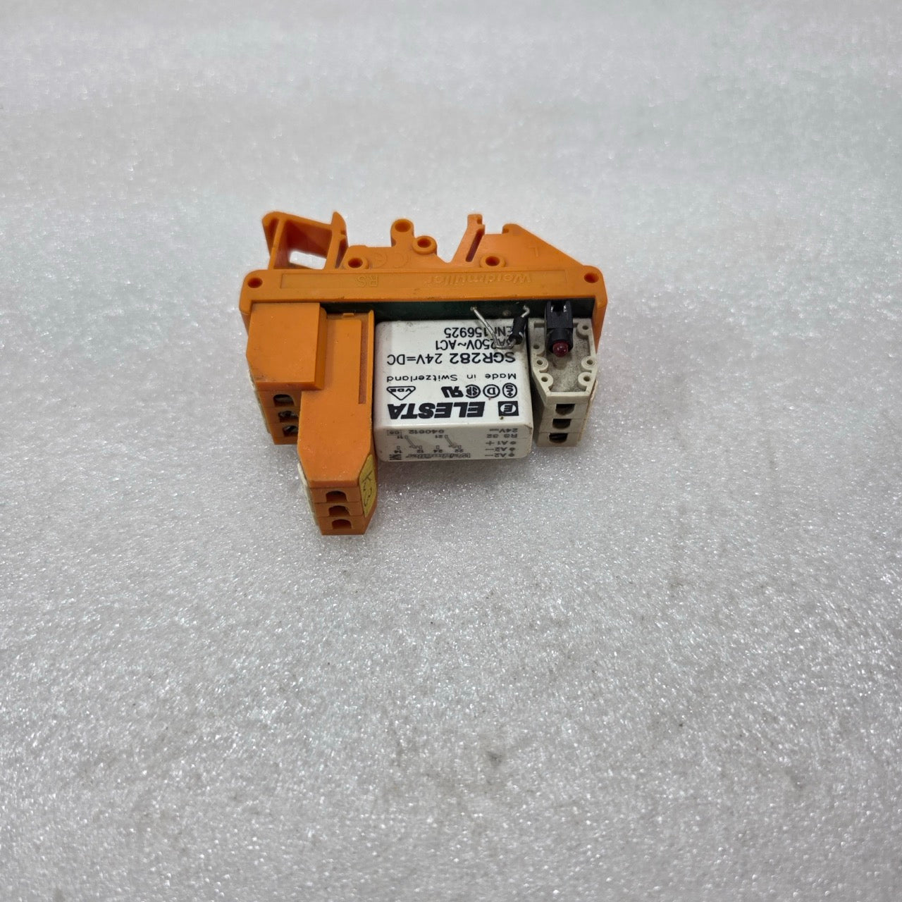 WEIDMULLER RS 32 ELESTA SGR282 RELAY MODULE 24VDC 8A 250VAC DIN RAIL PRE-OWNED