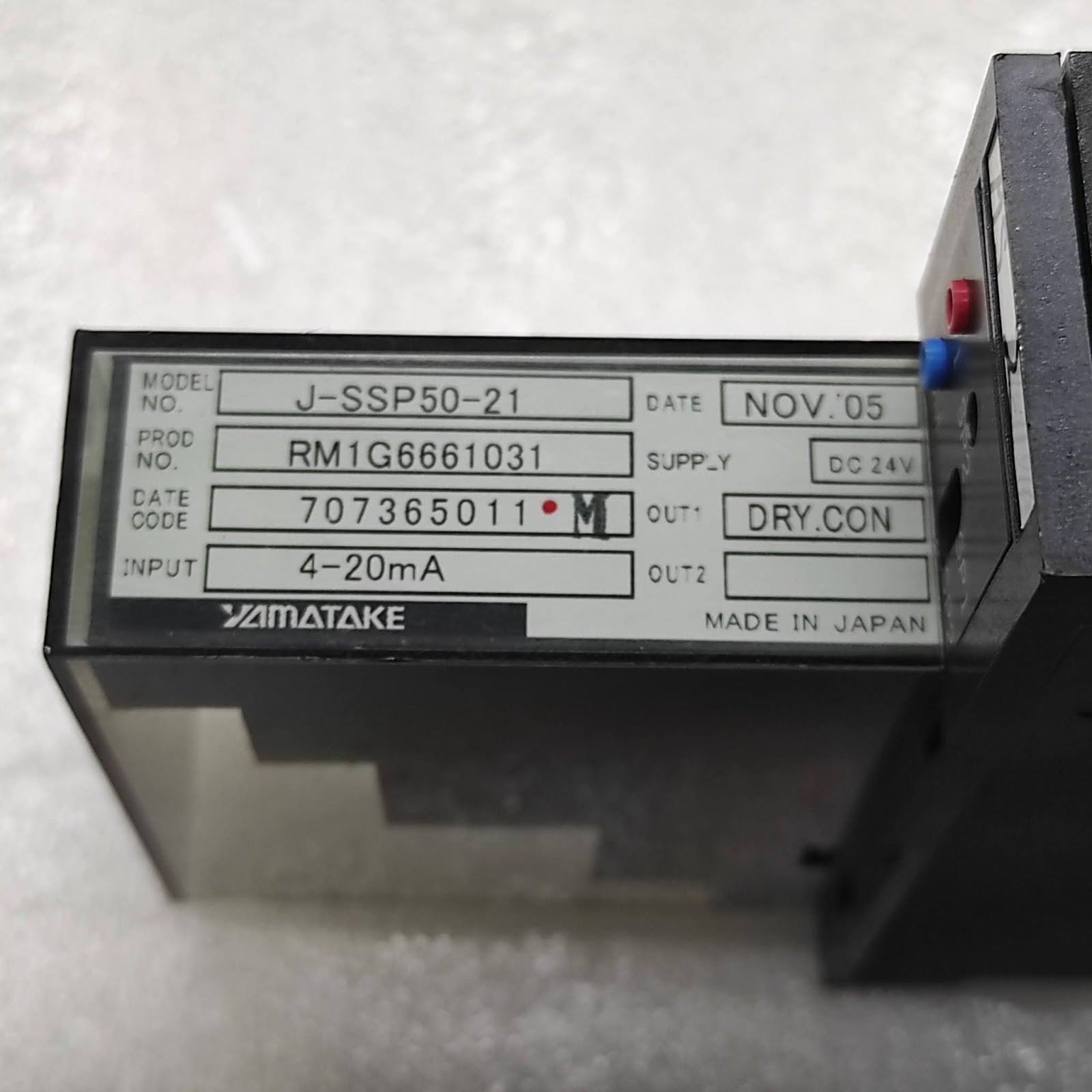 YAMATAKE MSW J-SSP50-21 RM1G6661031 DC24V