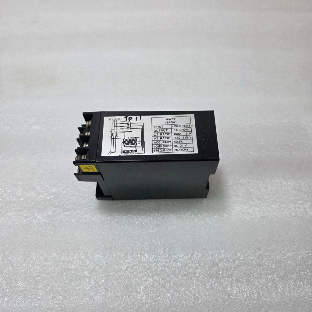 YOKOGAWA 2465 WATT TRANSDUCER 3P3W | 4–20MA OUTPUT | 1500/5A CT | 460/115V PT |