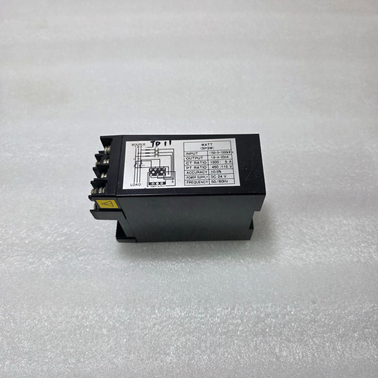 YOKOGAWA 2465 WATT TRANSDUCER 3P3W | 4–20MA OUTPUT | 1500/5A CT | 460/115V PT |