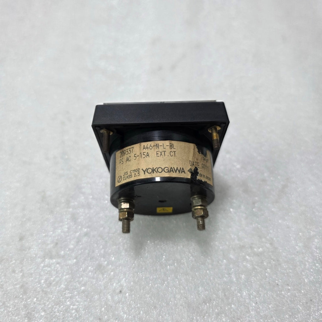 YOKOGAWA M2093 ANALOG AMMETER PANEL METER 0–100A AC CT 100/5A A46-N-L-BL