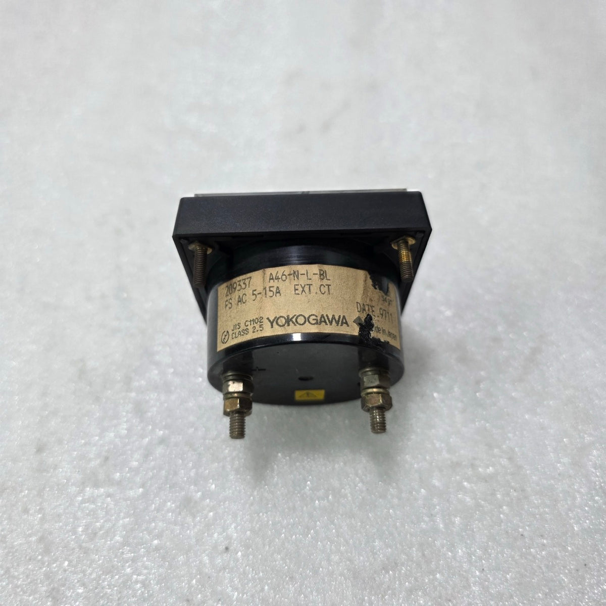 YOKOGAWA M2093 ANALOG AMMETER PANEL METER 0–100A AC CT 100/5A A46-N-L-BL