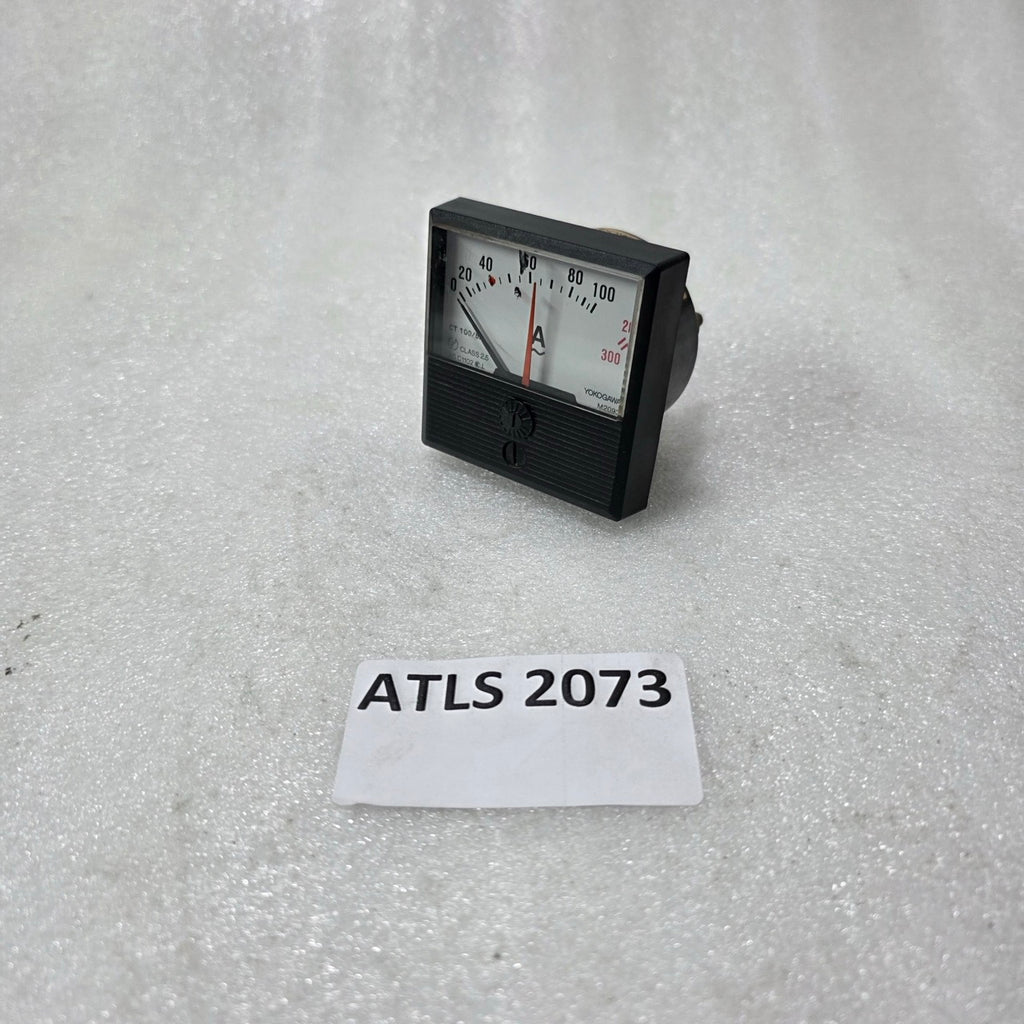 YOKOGAWA M2093 ANALOG AMMETER PANEL METER 0–100A AC CT 100/5A A46-N-L-BL