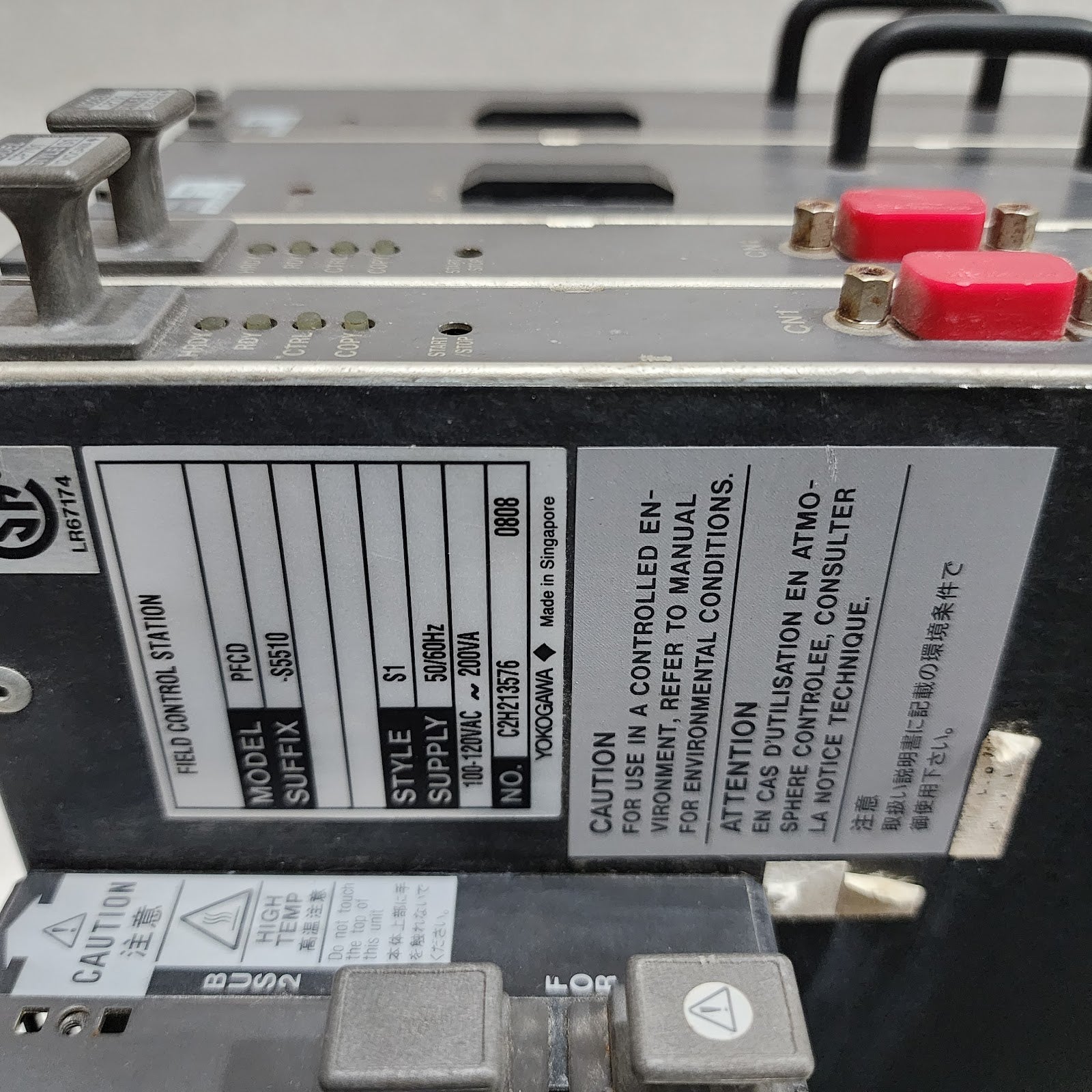 YOKOGAWA PFCD FIELD CONTROL STATION PW701 POWER SUPPLY CP701 CPU UNIT AIP521
