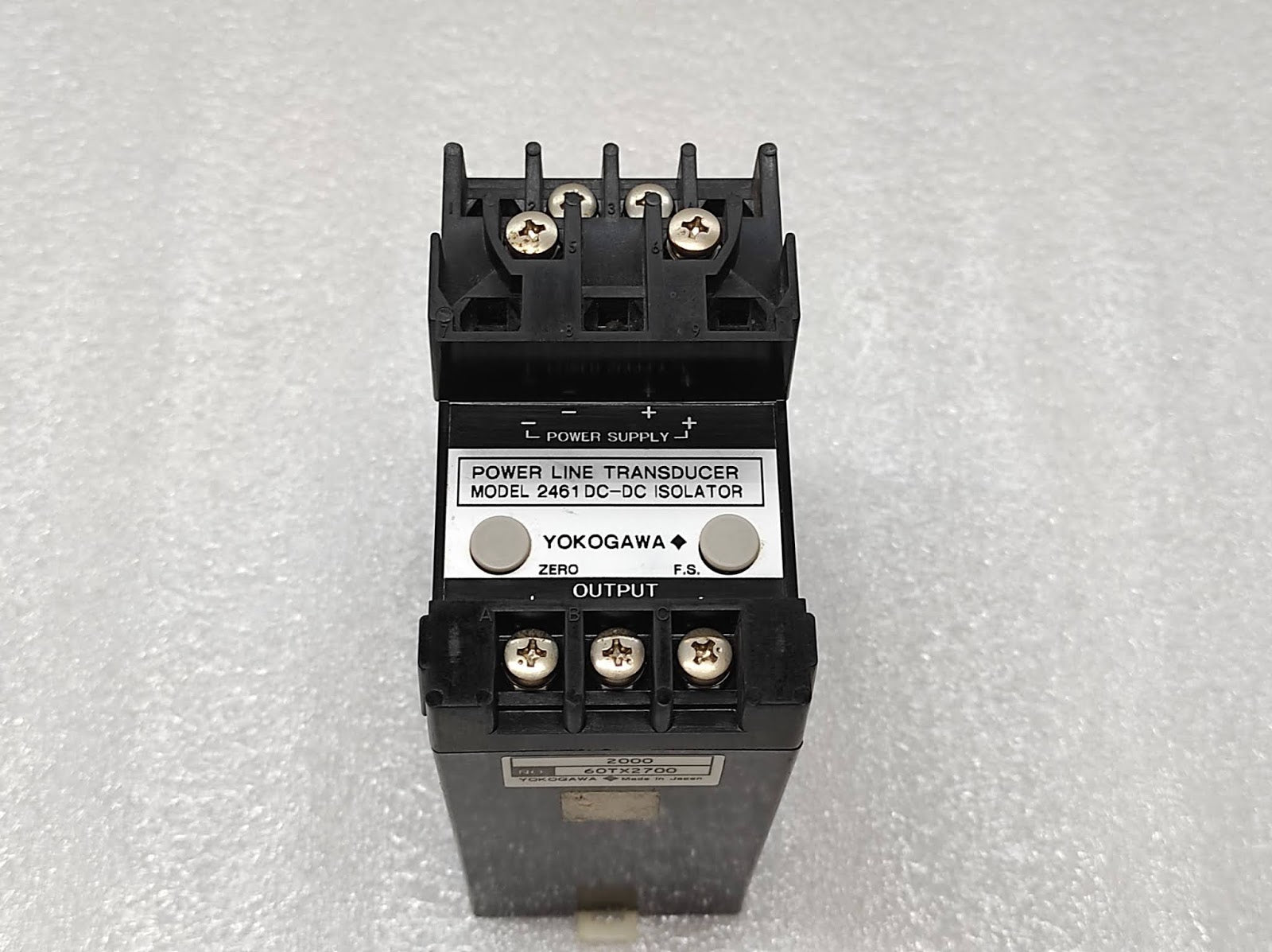 YOKOGAWA 2461 DC-DC ISOLATOR | 4–20MA SIGNAL ISOLATOR | 24VDC POWER LINE TRANSDU