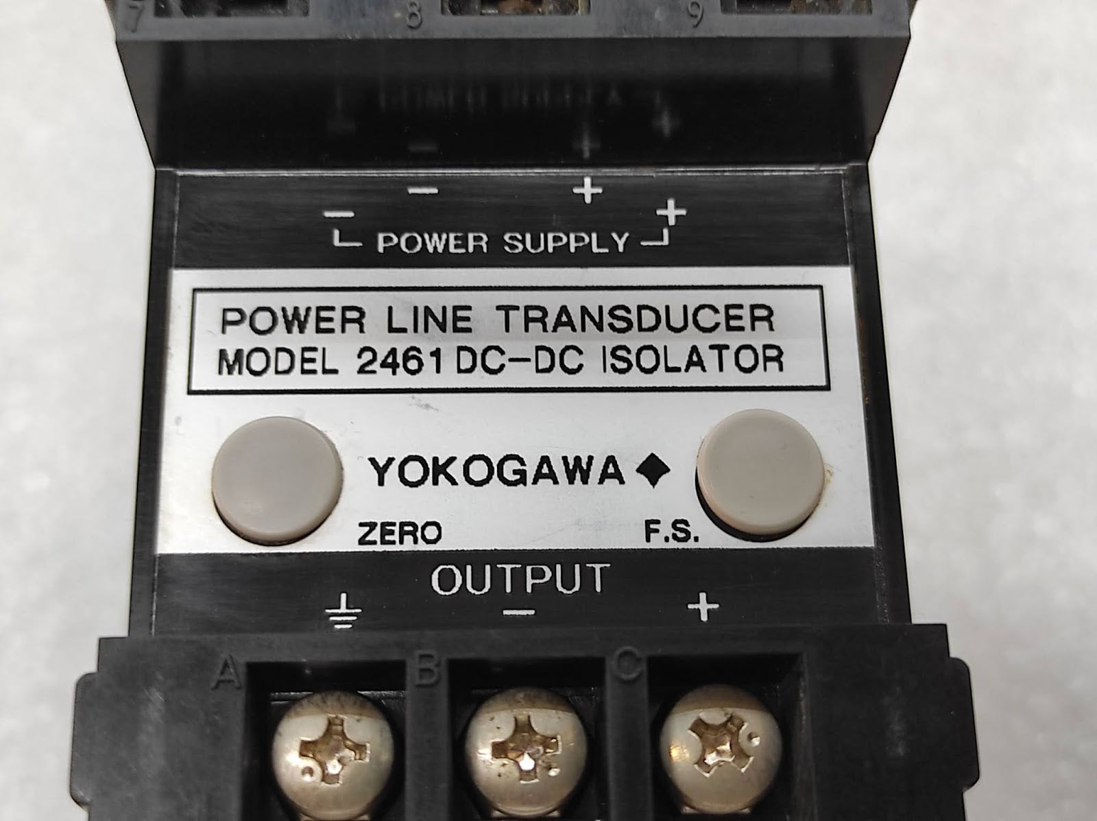 YOKOGAWA 2461 DC-DC ISOLATOR | 4–20MA SIGNAL ISOLATOR | 24VDC POWER LINE TRANSDU