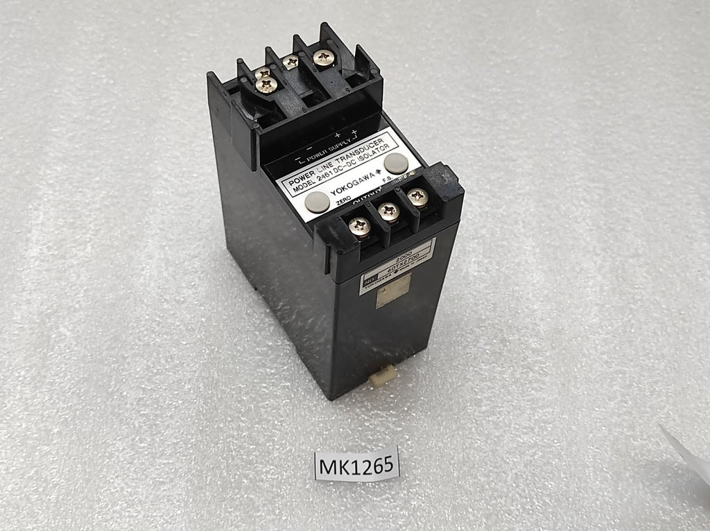 YOKOGAWA 2461 DC-DC ISOLATOR | 4–20MA SIGNAL ISOLATOR | 24VDC POWER LINE TRANSDU