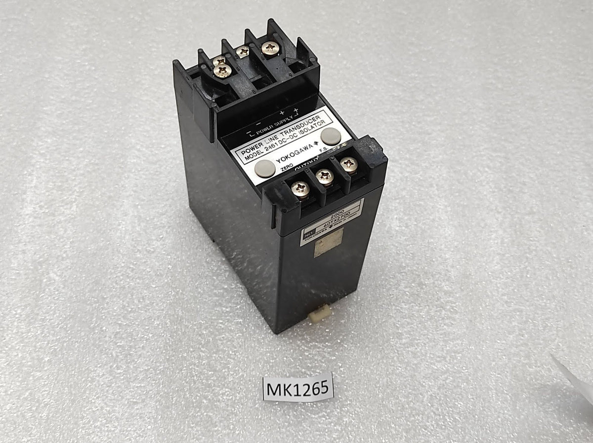 YOKOGAWA 2461 DC-DC ISOLATOR | 4–20MA SIGNAL ISOLATOR | 24VDC POWER LINE TRANSDU