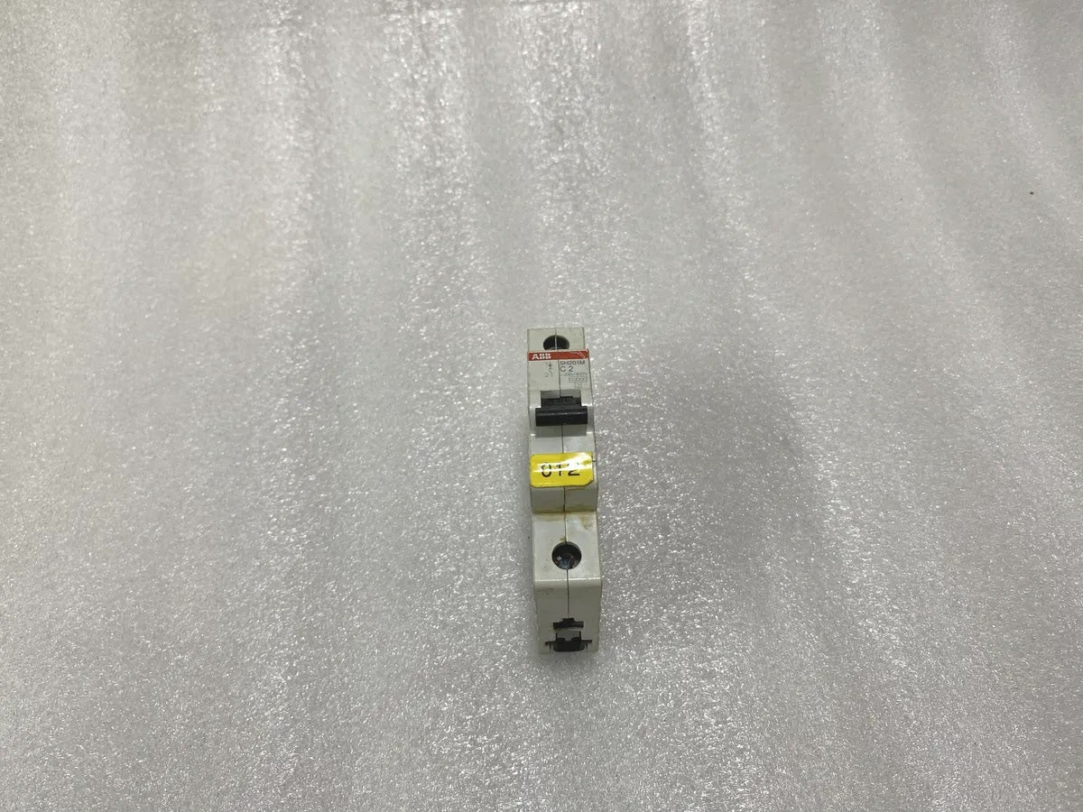 ABB SH201M-C2 1 Pole MCB 2A C-Curve 230-400V 10kA DIN Rail Pre-Owned