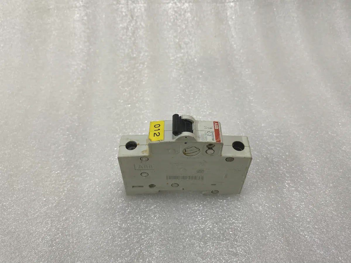 ABB SH201M-C2 1 Pole MCB 2A C-Curve 230-400V 10kA DIN Rail Pre-Owned