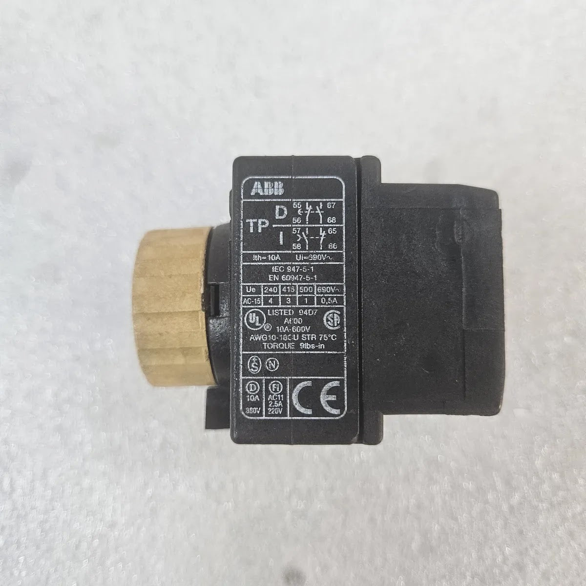 ABB TP40I Timer Module 0.1-40s Ith 10A Ui 690V IEC 947-5-1