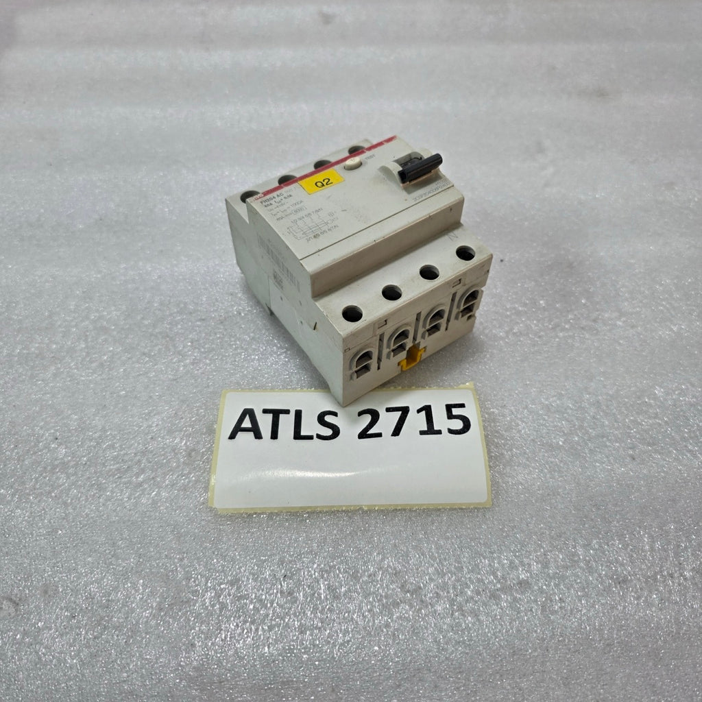 ABB FH204 AC 4P 40A 100MA 415V 6KA RCCB RESIDUAL CURRENT CIRCUIT BREAKER