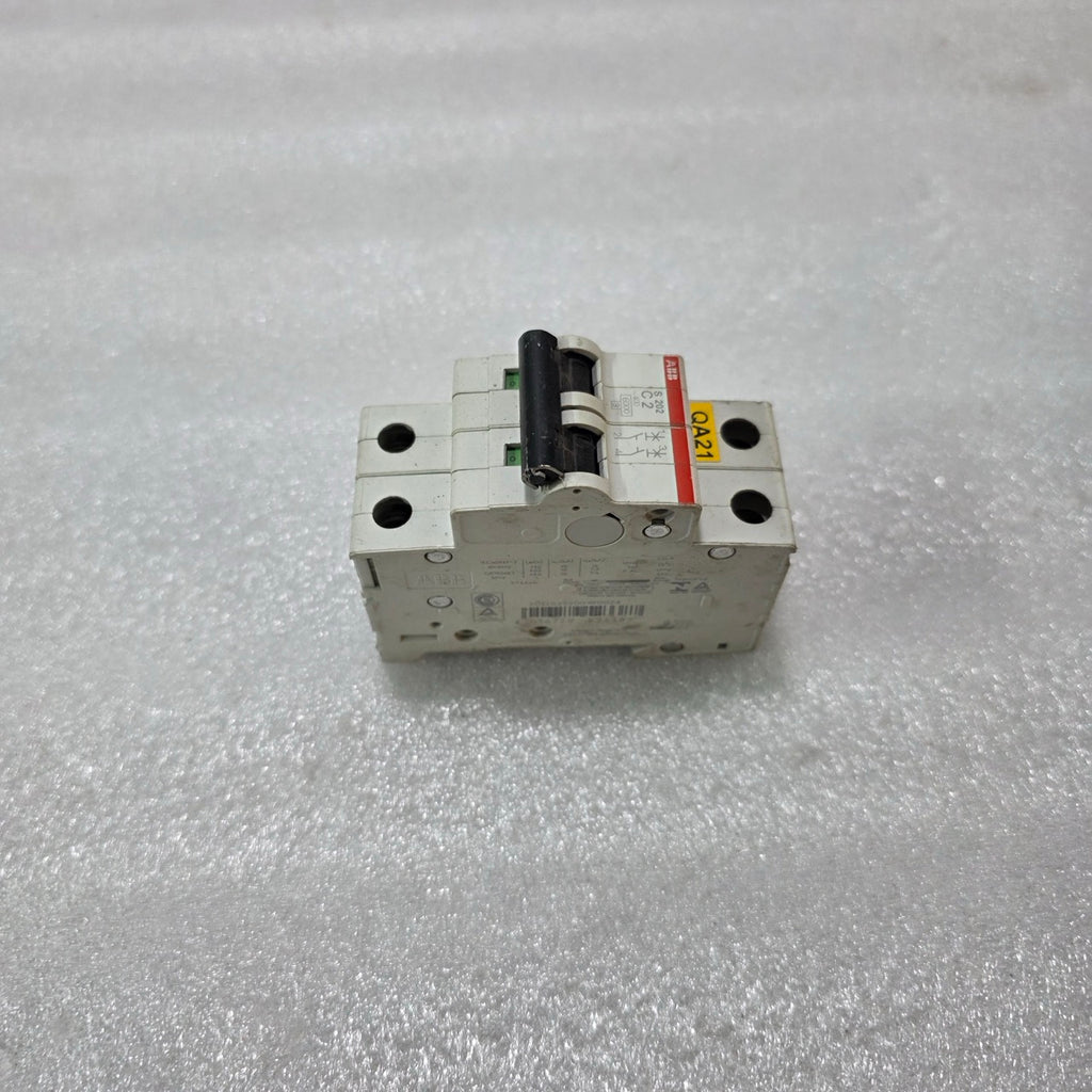 ABB S202 C2 2P 2A TYPE C 400V 6KA MCB MINIATURE CIRCUIT BREAKER