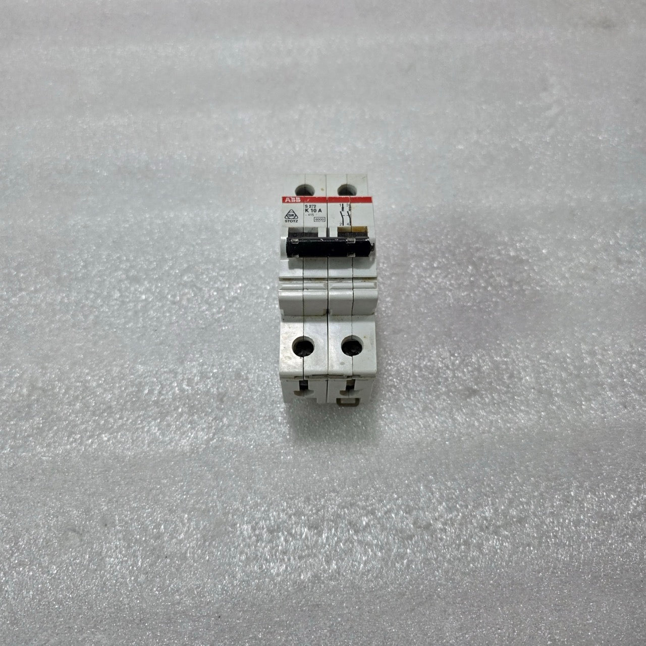 ABB S272 K10A 2P 10A TYPE K 415V 6KA MCB MINIATURE CIRCUIT BREAKER